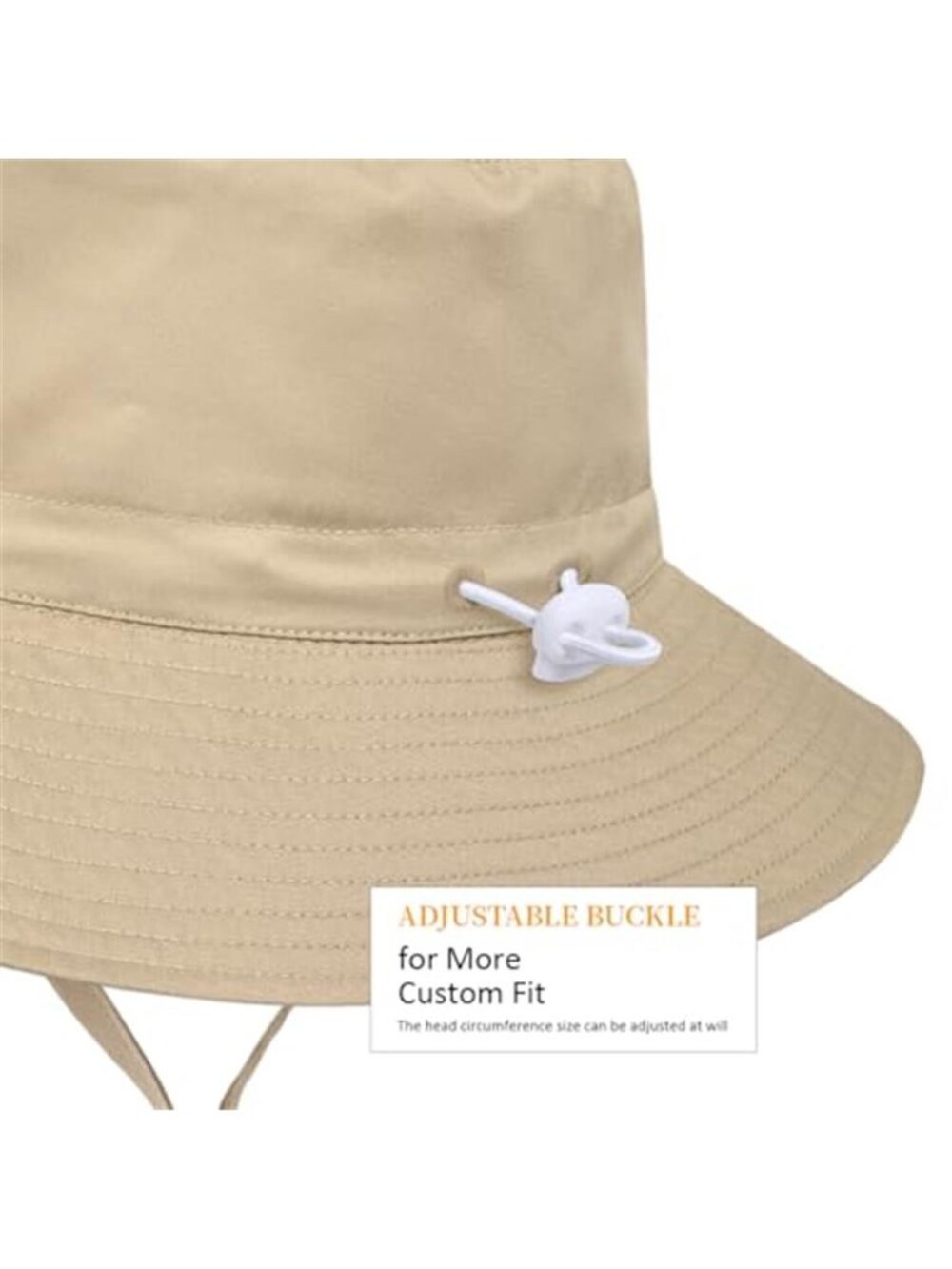 Women Wide Brimmed Sun Hat Summer Foldable Beach Bucket Hat with UV Protection - Picture 5 of 7